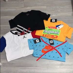 Jordan and Adidas shirt bundle